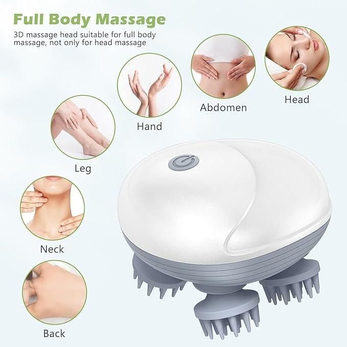 Electric Head & Scalp Massager with 4 Heads