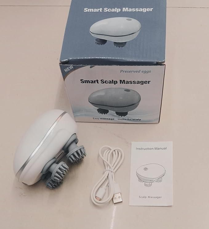 Electric Head & Scalp Massager with 4 Heads